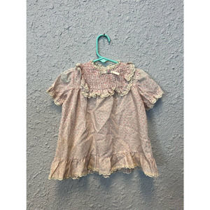 Vintage Sears Baby Floral Dress size (large) 27-32 pounds READ